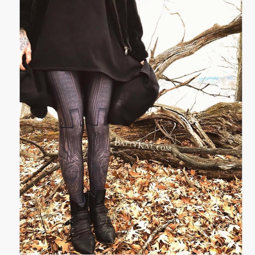 Wooden doll leg leggings